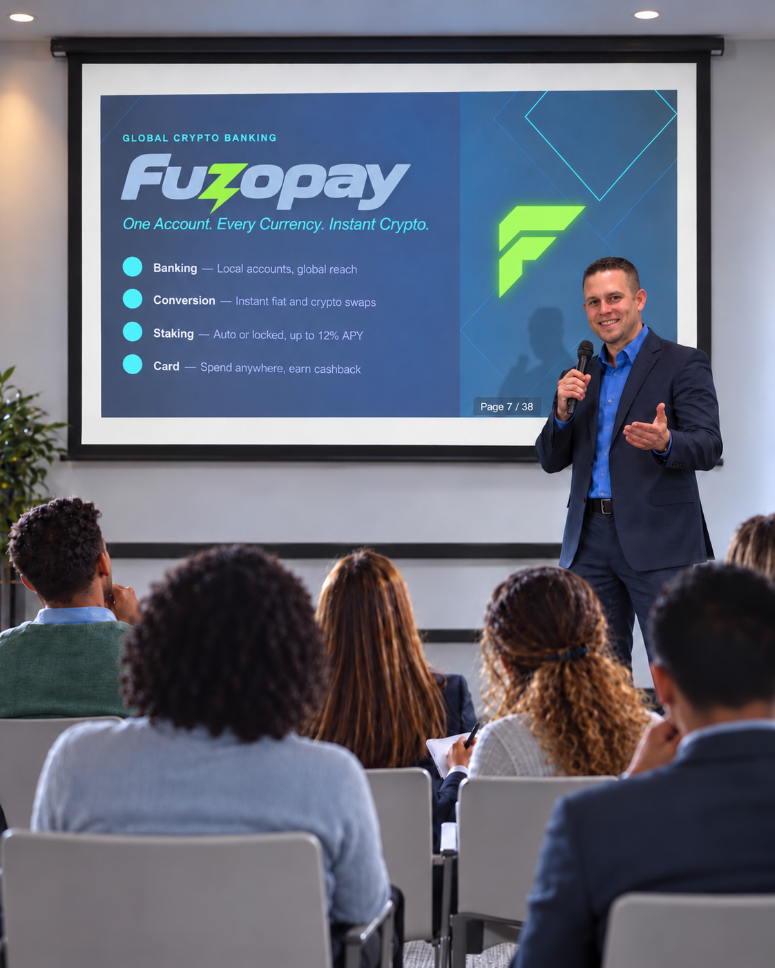 Fuzopay presentation on global crypto banking